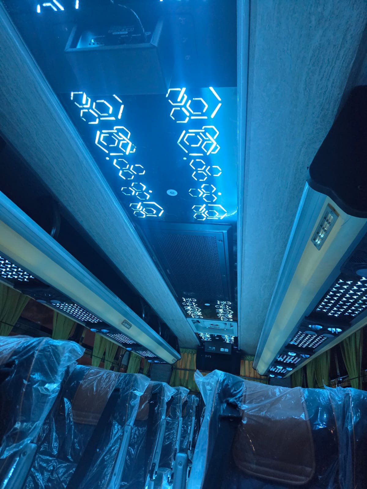 SJR Tours and Travels — luxury coach interior